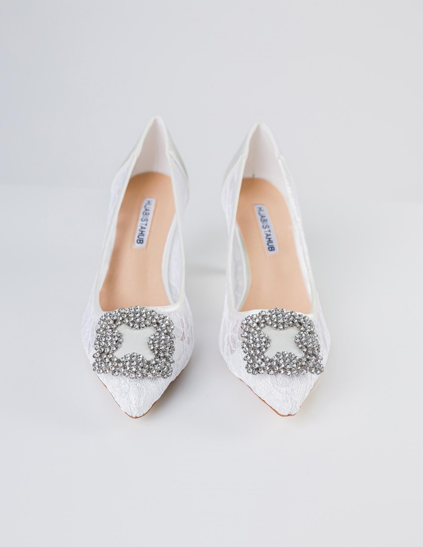 LACEY HEELS ( WHITE)