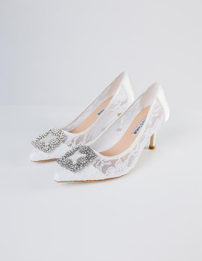 LACEY HEELS ( WHITE)