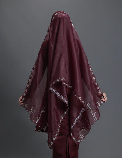 LAILA VEIL (BURGUNDY)