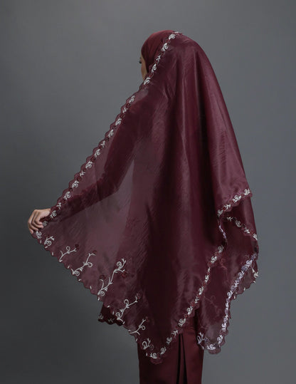 LAILA VEIL (BURGUNDY)