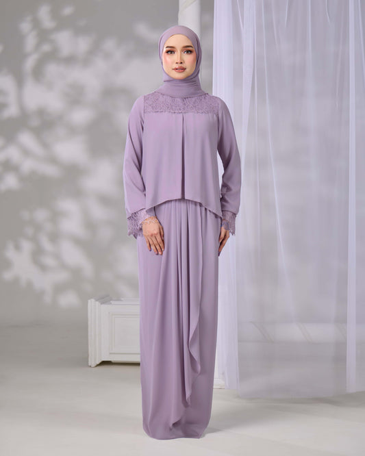 ELVARA MINI KURUNG (LAVENDER)