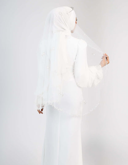 LENORA VEIL (OFF WHITE)