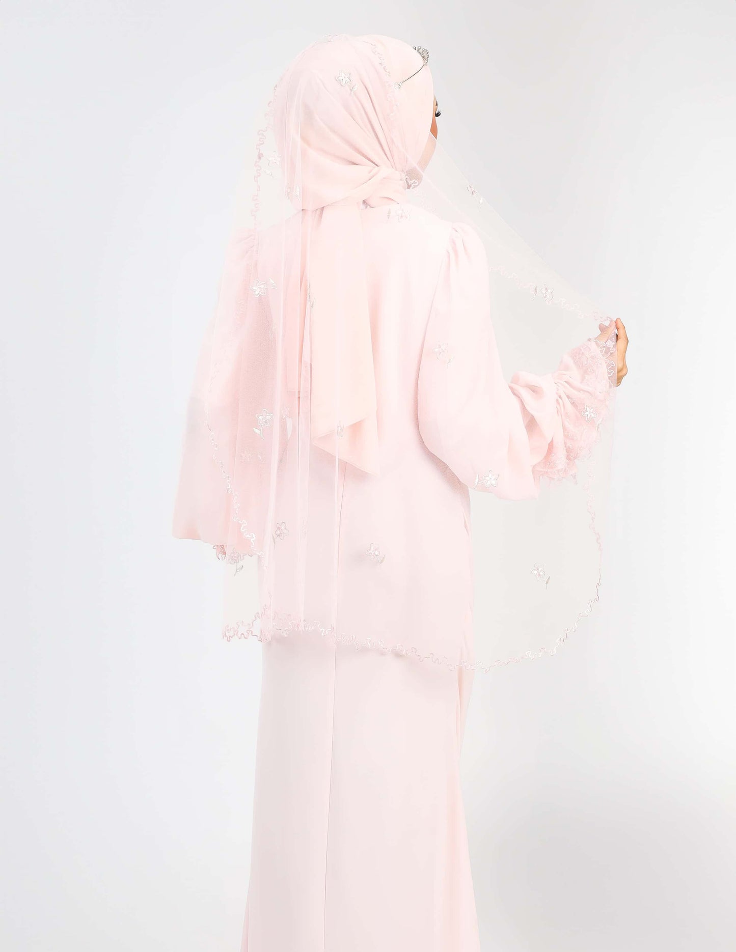 LENORA VEIL (PEACH)