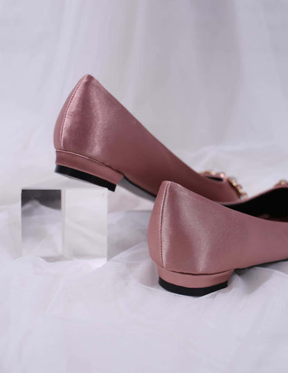 MINOR DEFECT LYNDA FLAT SHOES (ROSE PINK)