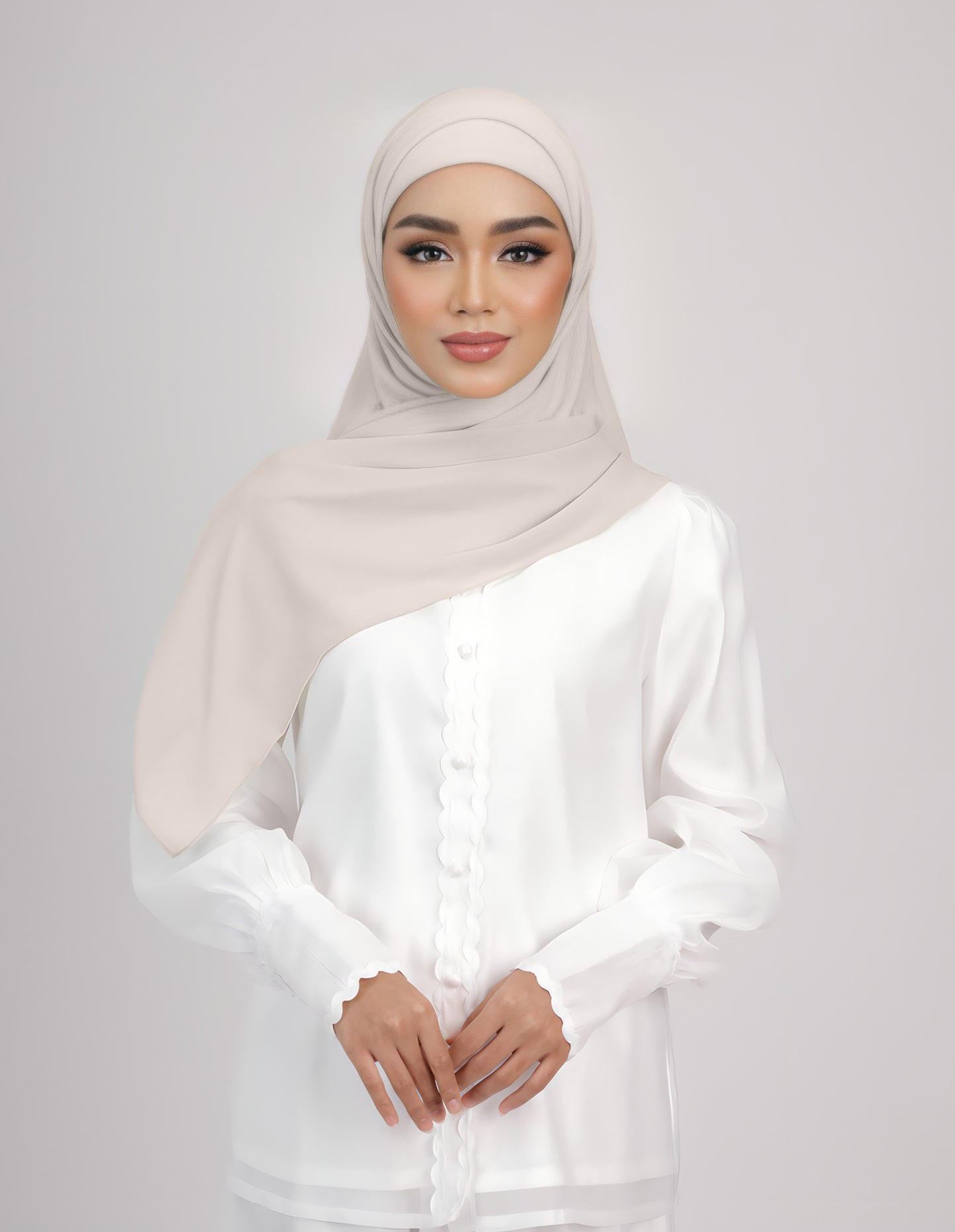 MARIA BAWAL TIEBACK (BEIGE GREY)