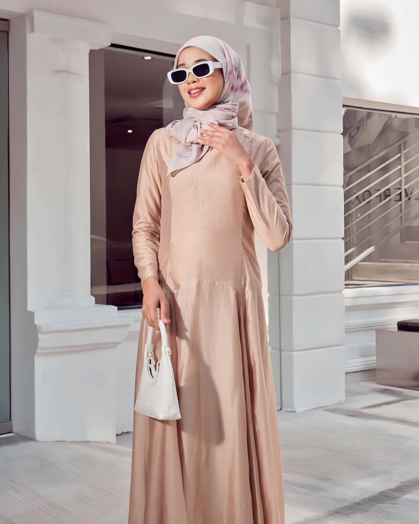 MARINA MIDI DRESS (CHAMPAGNE)