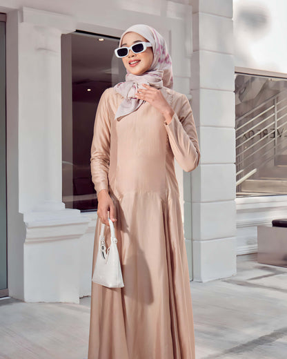 MARINA MIDI DRESS (CHAMPAGNE)