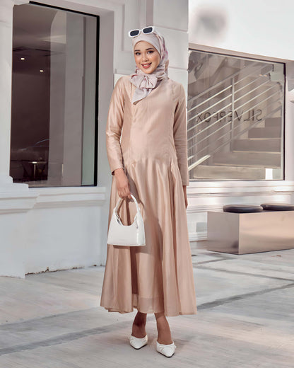 MARINA MIDI DRESS (CHAMPAGNE)