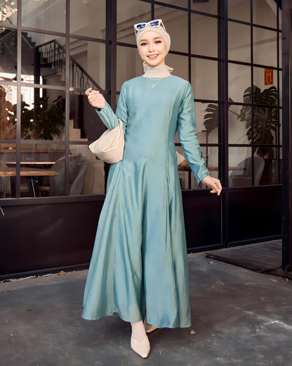 MINOR DEFECT MARINA MIDI DRESS (TURQUOISE)