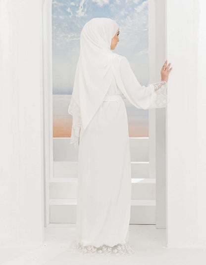 ATIFA ABAYA (OFF WHITE)