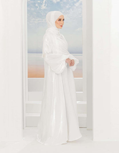 ATIFA ABAYA (OFF WHITE)