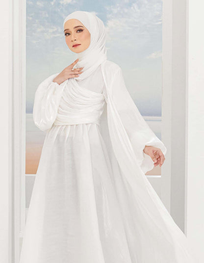 ATIFA ABAYA (OFF WHITE)