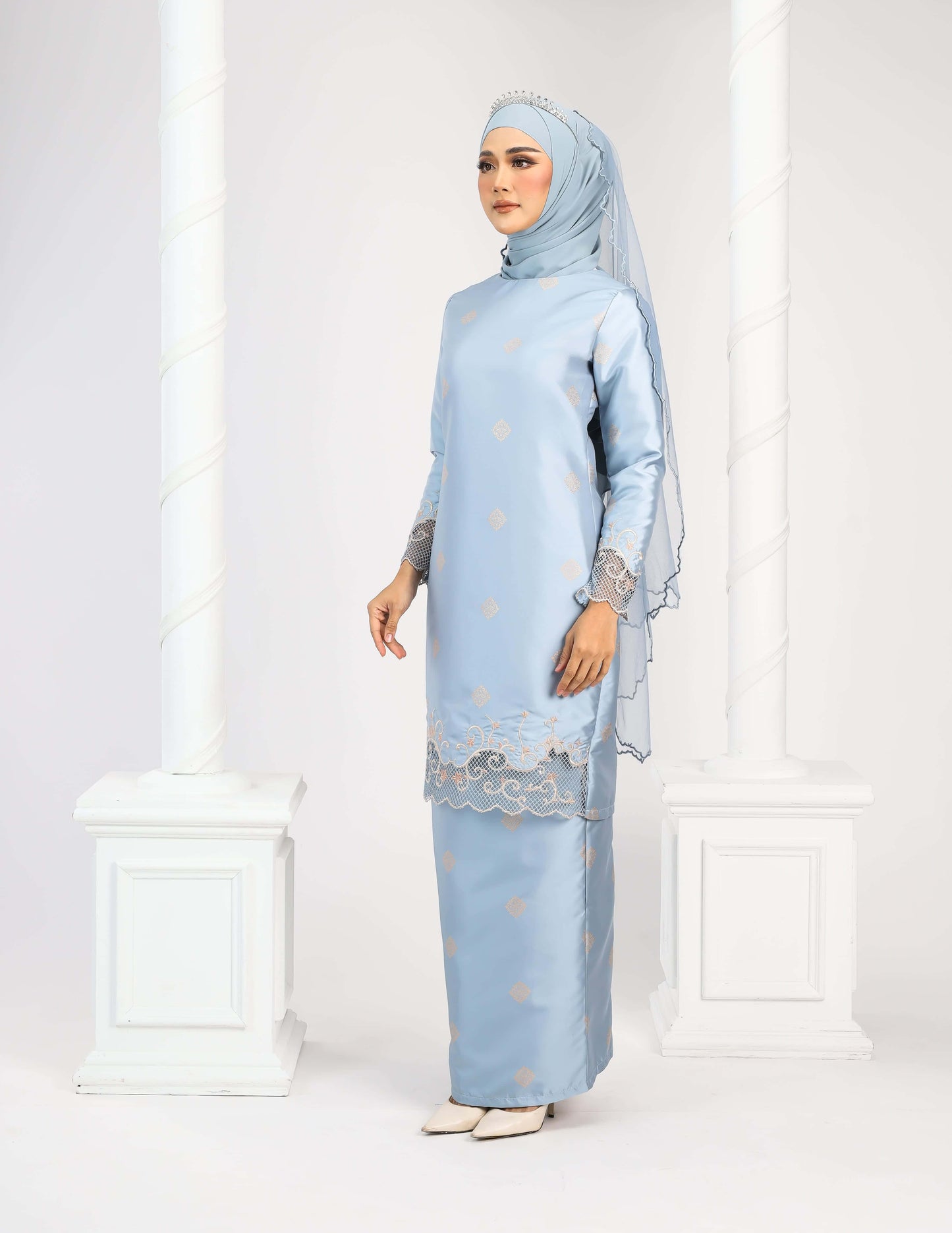 MINOR DEFECT DAYANG KURUNG (MISTY BLUE)