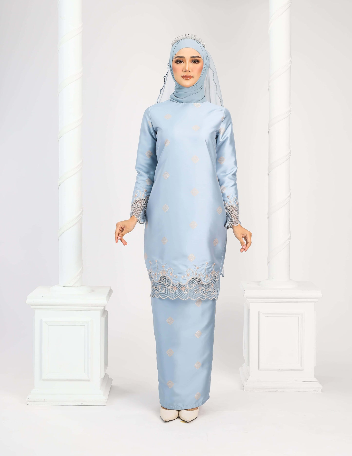 MINOR DEFECT DAYANG KURUNG (MISTY BLUE)