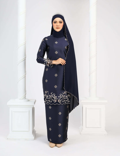 MINOR DEFECT DAYANG KURUNG (NAVY BLUE)