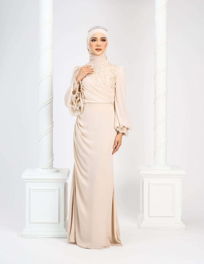 MINOR DEFECT LENORA DRESS (CHAMPAGNE)