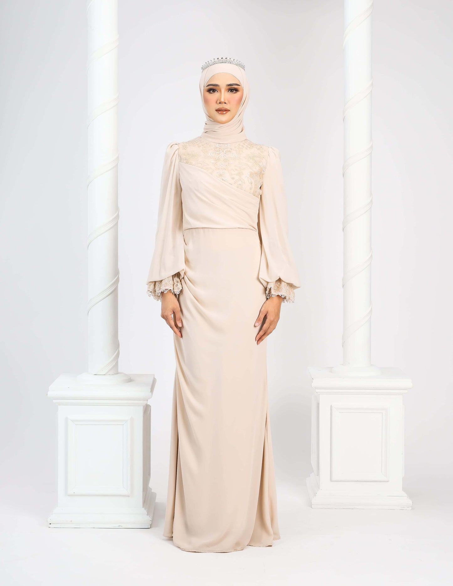 MINOR DEFECT LENORA DRESS (CHAMPAGNE)