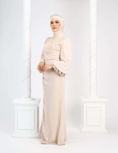 MINOR DEFECT LENORA DRESS (CHAMPAGNE)