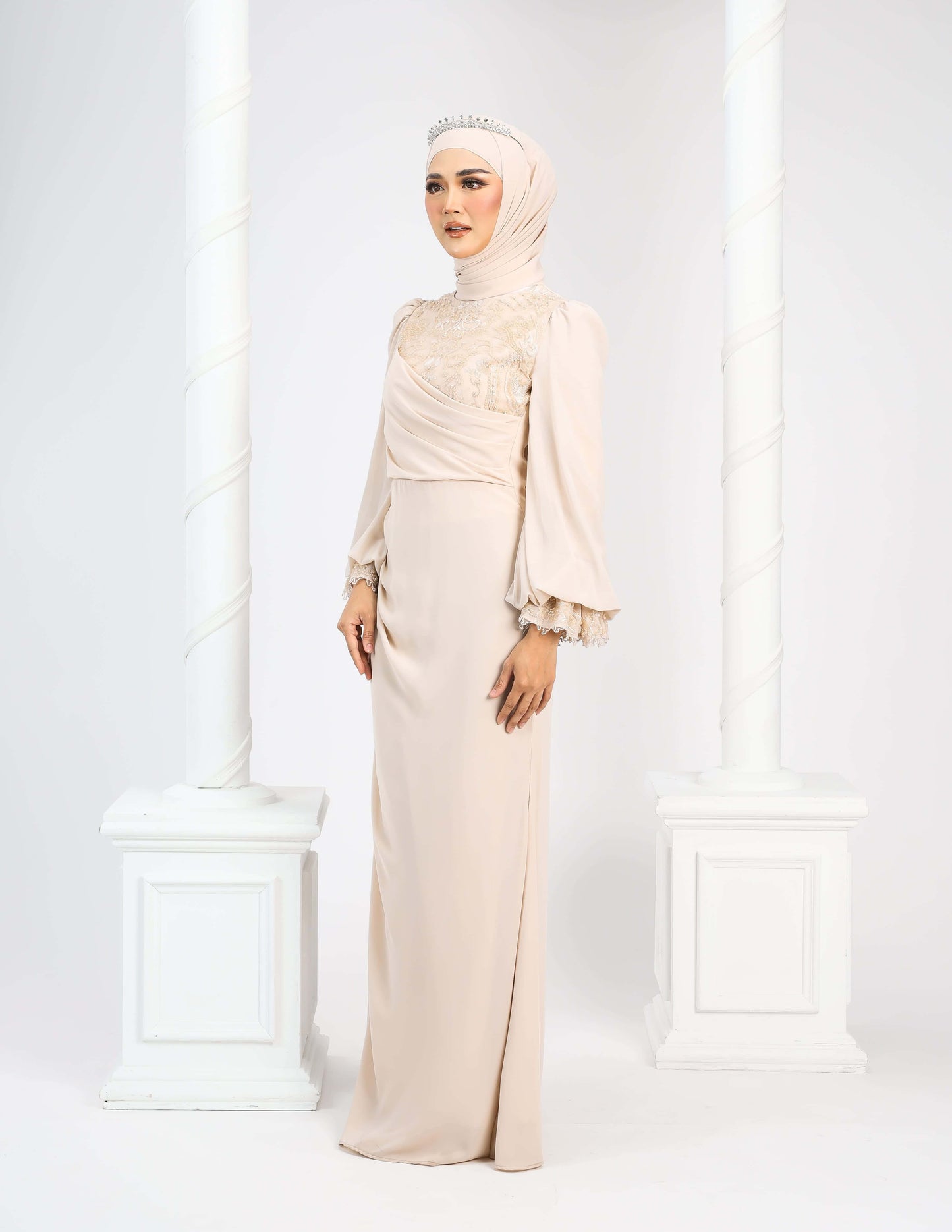 LENORA DRESS (CHAMPAGNE)