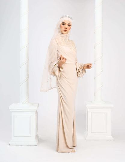 MINOR DEFECT LENORA DRESS (CHAMPAGNE)