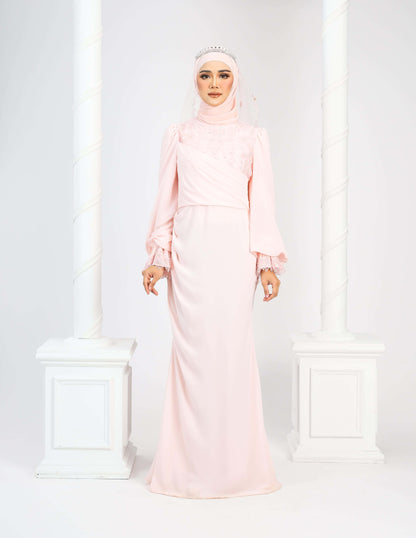 LENORA DRESS (PEACH)