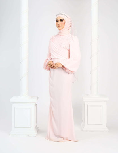 LENORA DRESS (PEACH)