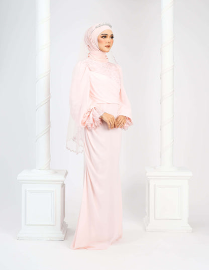 LENORA DRESS (PEACH)