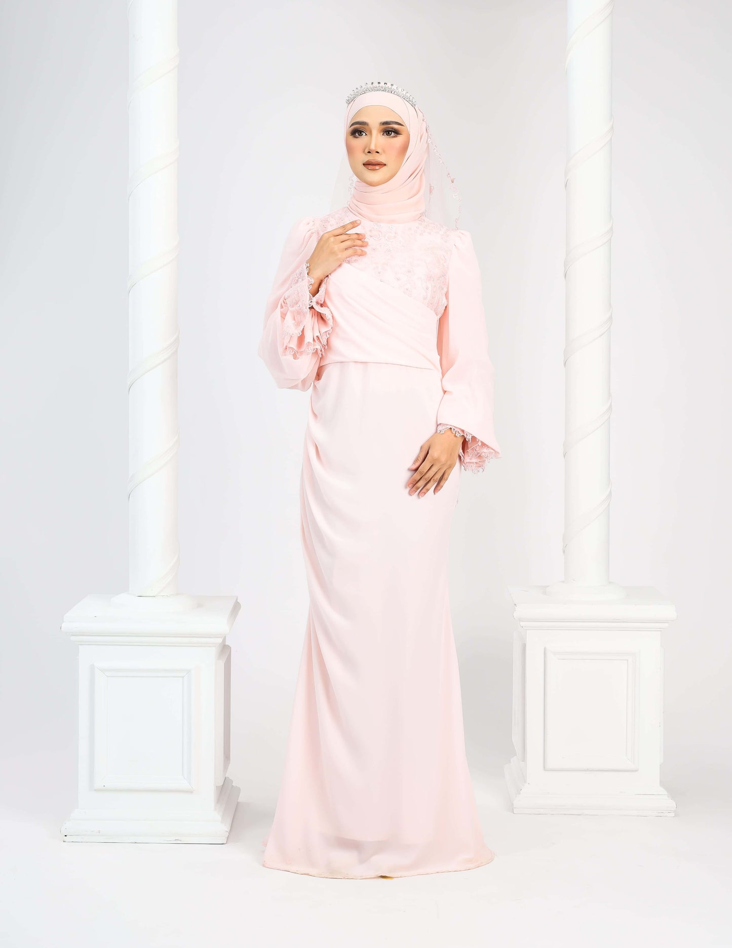 MINOR DEFECT LENORA DRESS (PEACH)