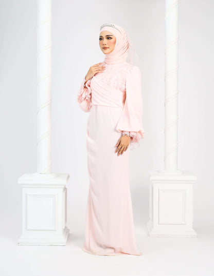MINOR DEFECT LENORA DRESS (PEACH)