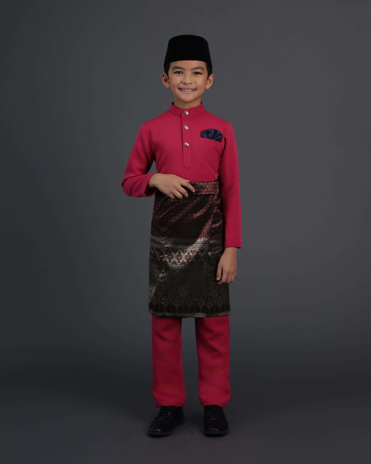 MINOR DEFECT SOULTAN BAJU MELAYU FOR KIDS (FUCHSIA)