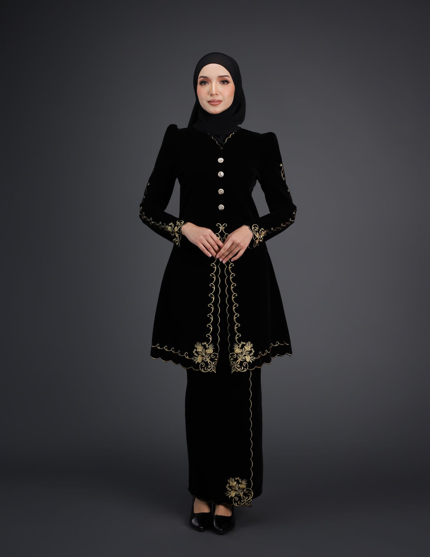 NAIFAH KEBAYA (BLACK)