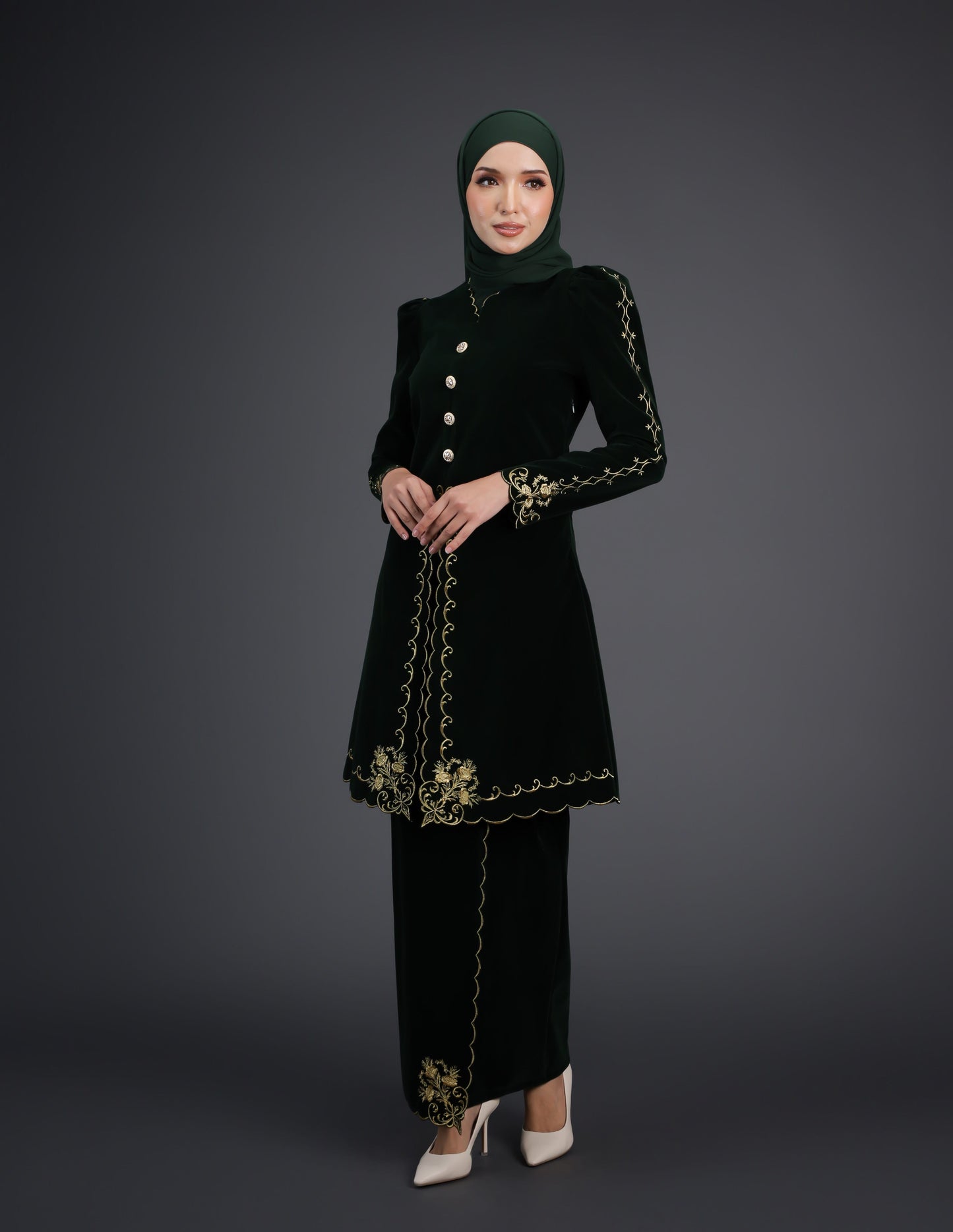 NAIFAH KEBAYA (EMERALD GREEN)