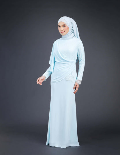 NATALYA DRESS (AQUA BLUE)