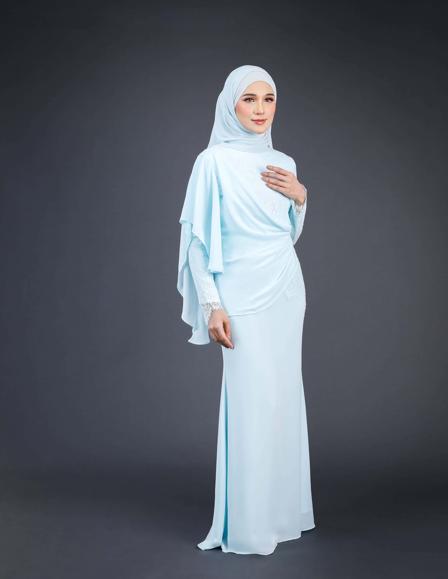 NATALYA DRESS (AQUA BLUE)