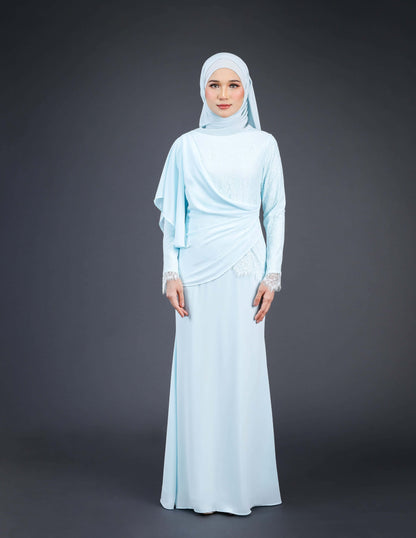 NATALYA DRESS (AQUA BLUE)