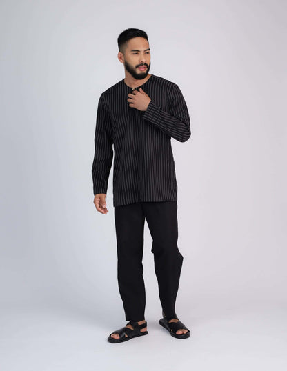 NAUFAL KURTA (BLACK)