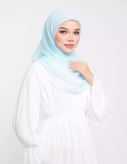 NUHA BAWAL DRAPE (AQUA BLUE)