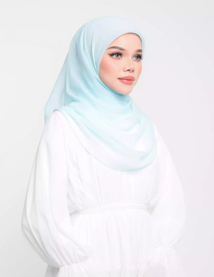 NUHA BAWAL DRAPE (AQUA BLUE)