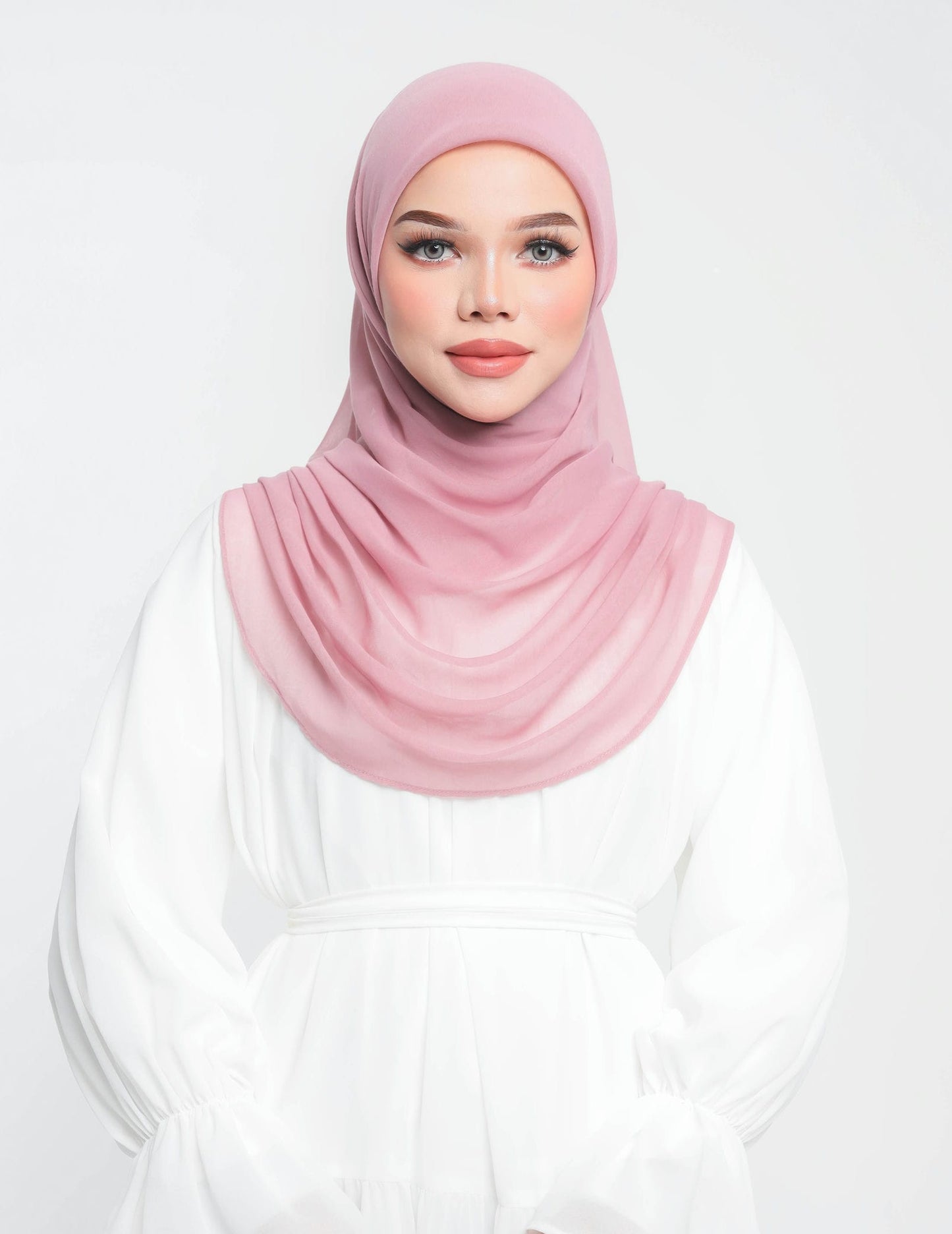 NUHA BAWAL DRAPE (DUSTY PINK)