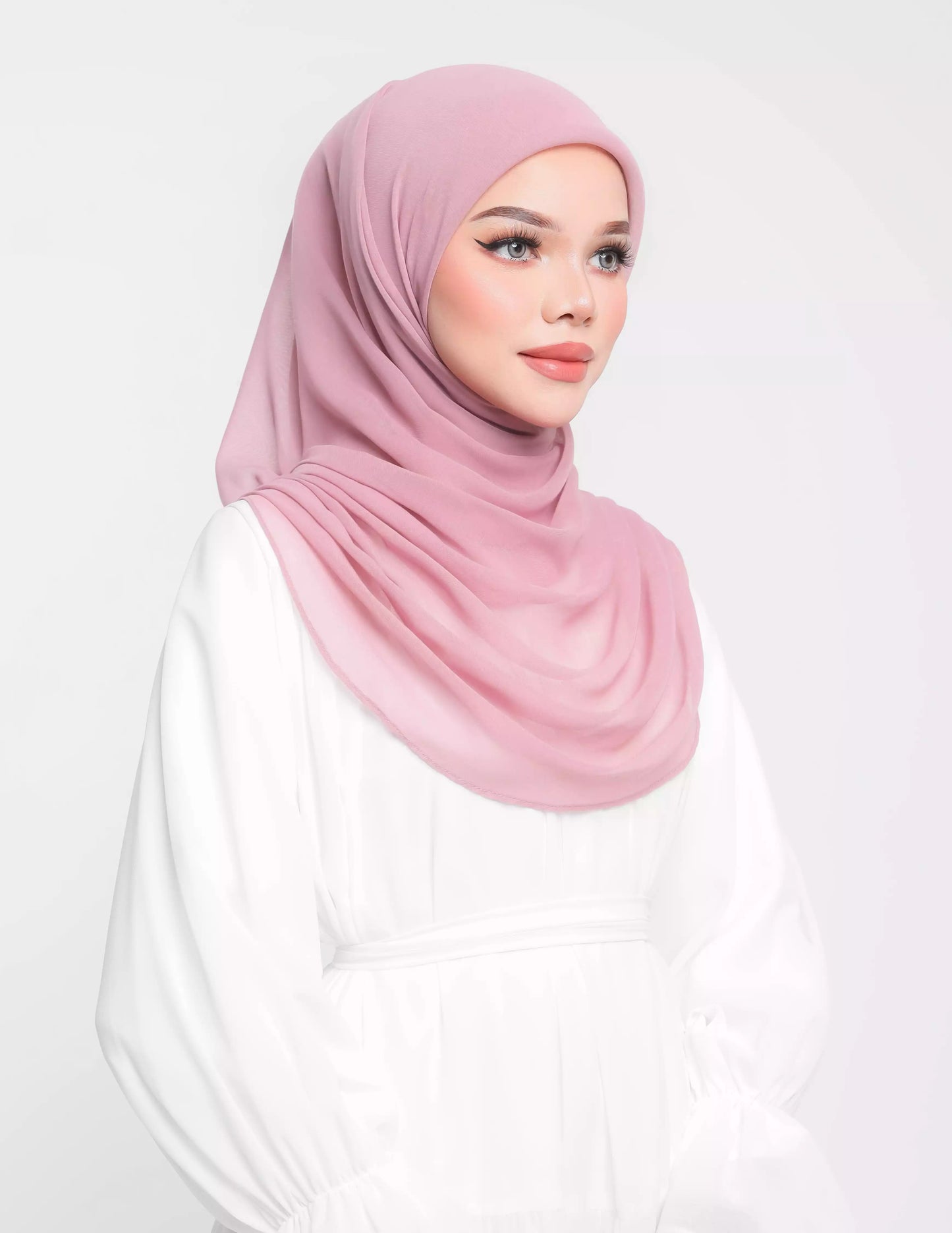 NUHA BAWAL DRAPE (DUSTY PINK)