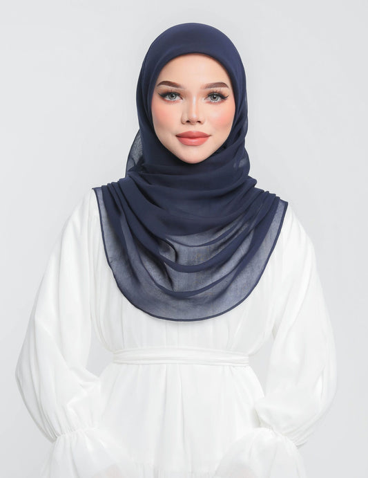 NUHA BAWAL DRAPE (NAVY BLUE)