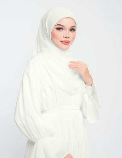 NUHA BAWAL DRAPE (PURE WHITE)