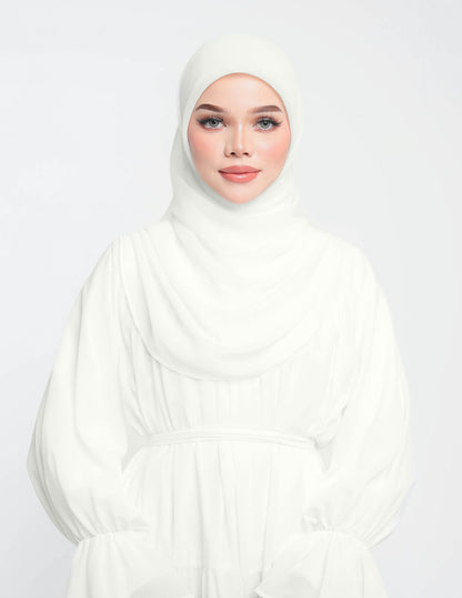 NUHA BAWAL DRAPE (PURE WHITE)