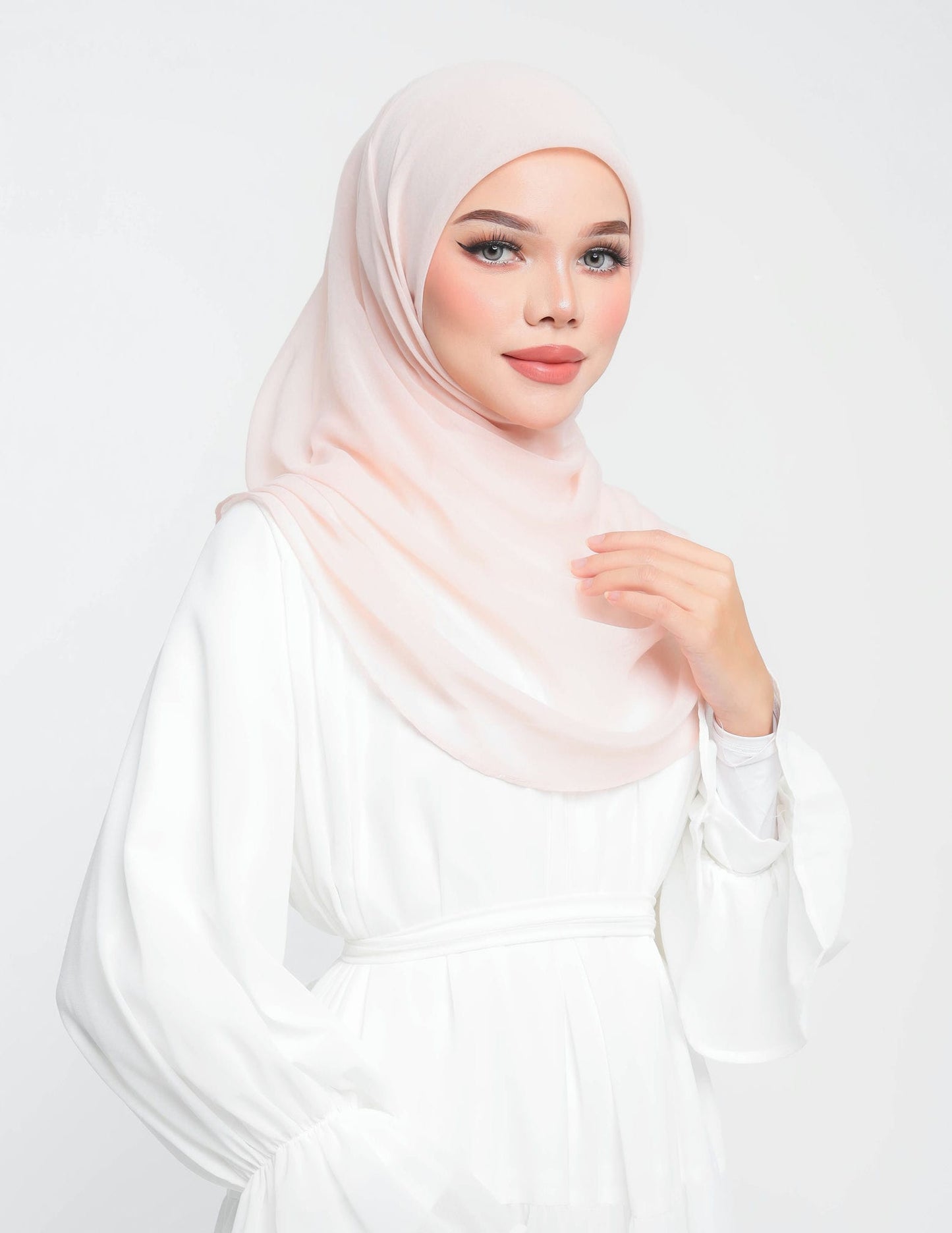 NUHA BAWAL DRAPE (PEACH)