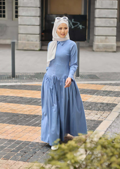 OPHELIA DRESS 2.0 (DENIM BLUE)