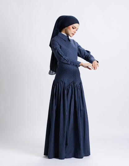 OPHELIA DRESS (NAVY BLUE)