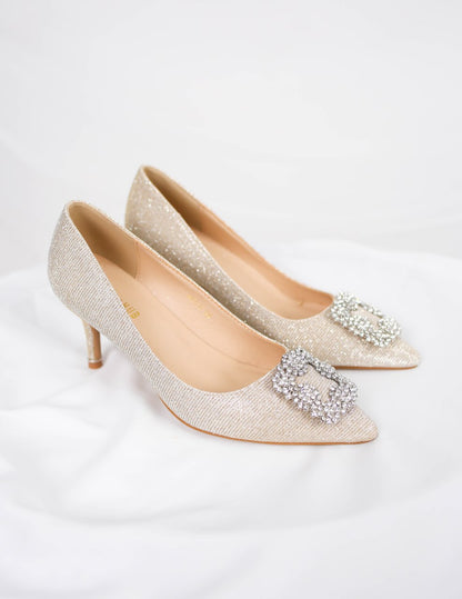 NARABELLE HEELS (GOLD)