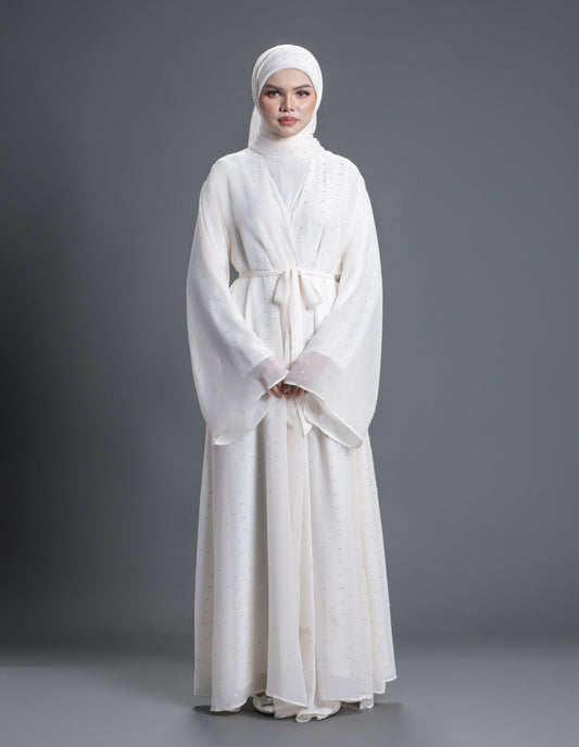 ALEEYA ABAYA (OFF WHITE)