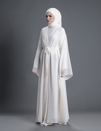 ALEEYA ABAYA (OFF WHITE)