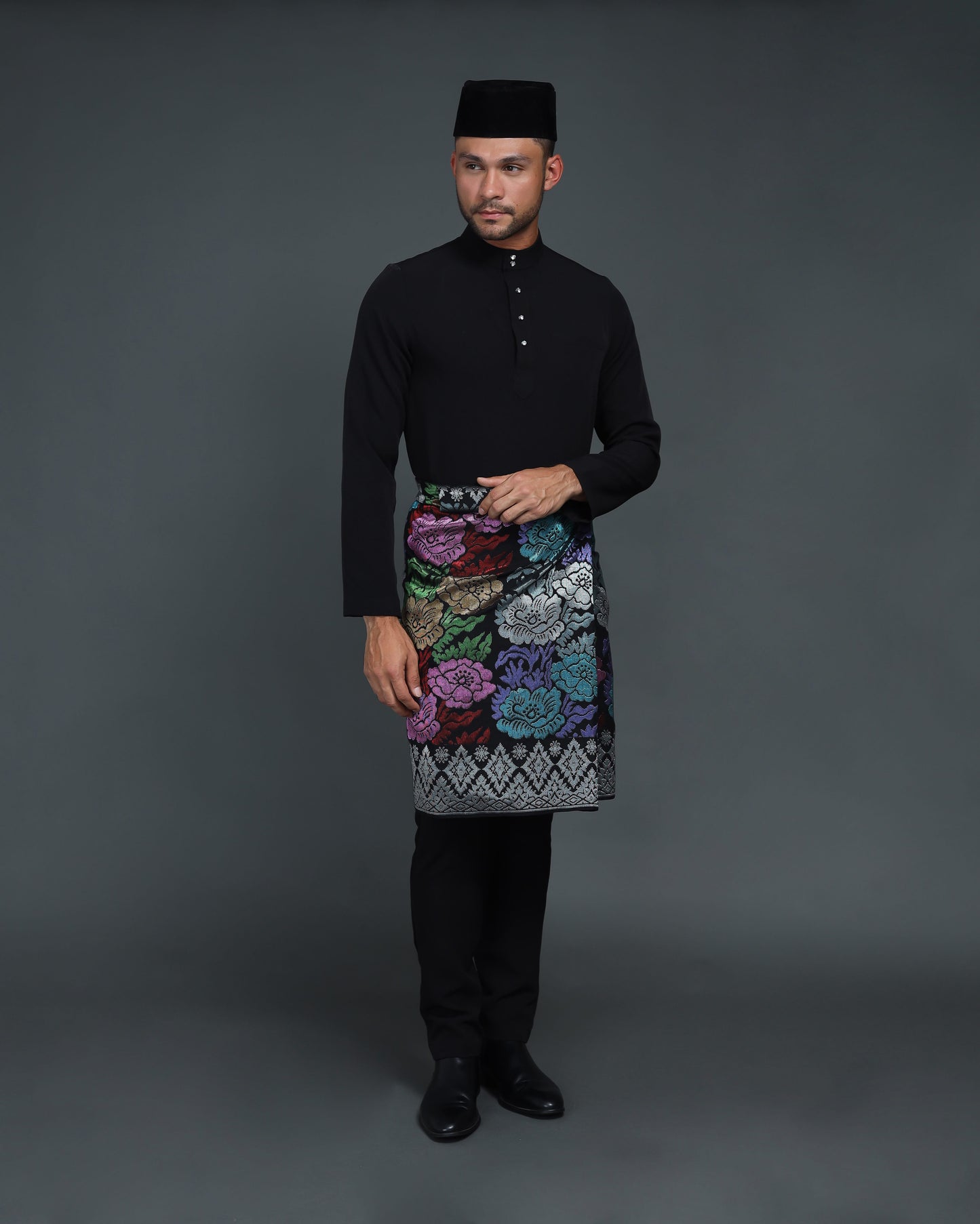 QAISER BAJU MELAYU (BLACK)